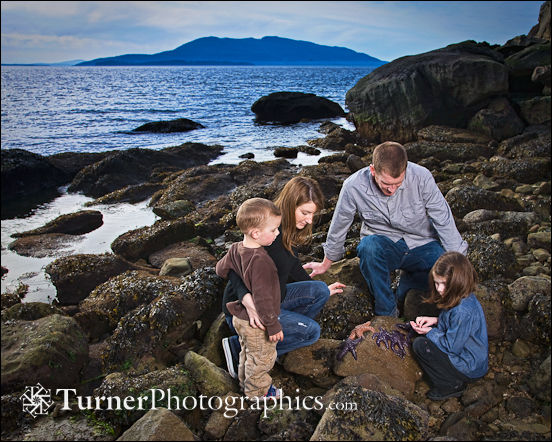Family portrait at Larrabee State Park
