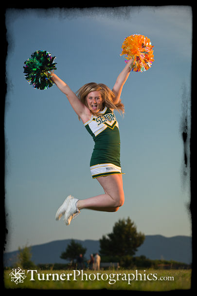 Bailey cheerleader senior portrait