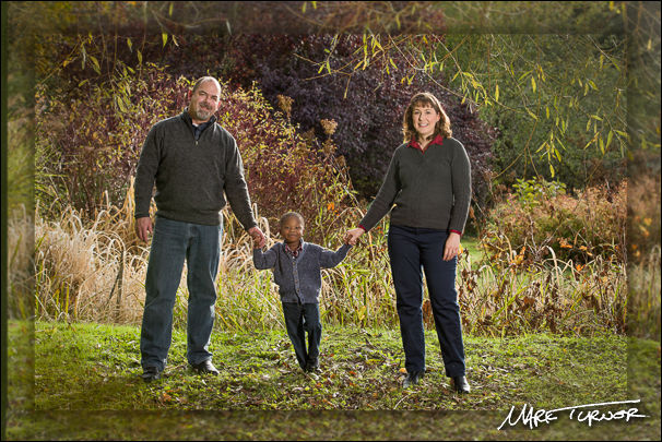 Tylon, Jennifer, & Travis Adams family portrait. Bellingham, WA. © 2014 Mark Turner Adams family portrait