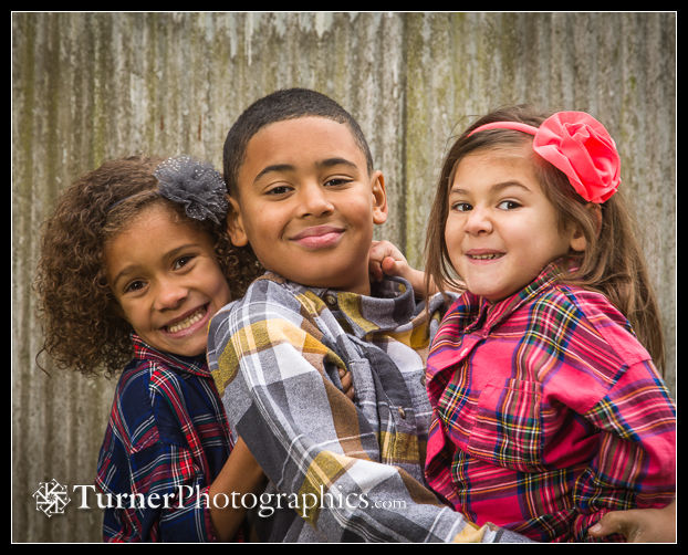 Amara, Keon, Kaiya, & Myah McKelvey family portrait. Bellingham, WA. © 2014 Mark Turner McKelvey kids