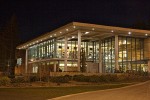 0700420 Wade King Campus Recreation Center, night. Bellingham, Western Washington University, WA. © Mark Turner