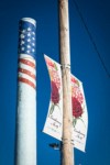 Ferndale Carnation Condensary smokestack, painted with American Flag. Ferndale, WA. © Mark Turner [2012607]