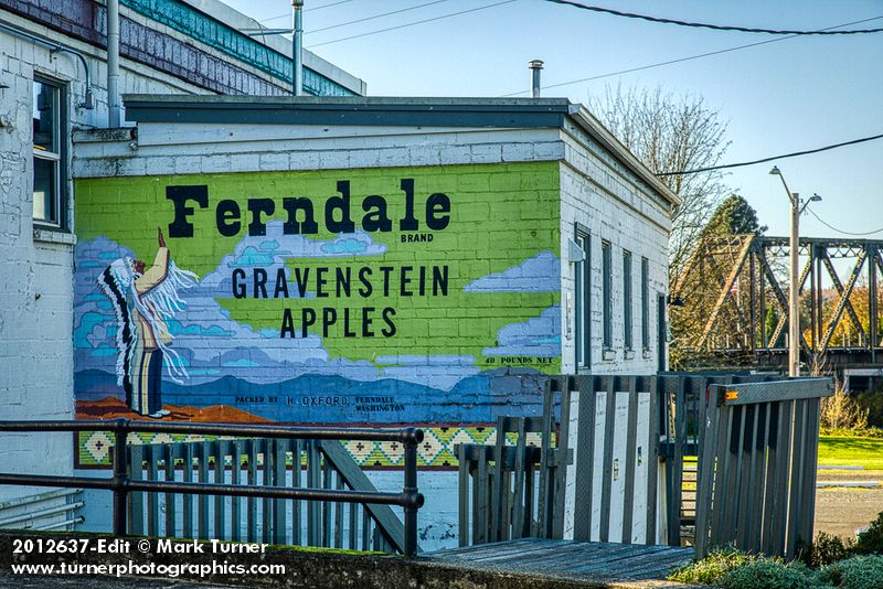 Mural on Ferndale Carnation Condensary wall. Ferndale, WA. © Mark Turner [2012637]