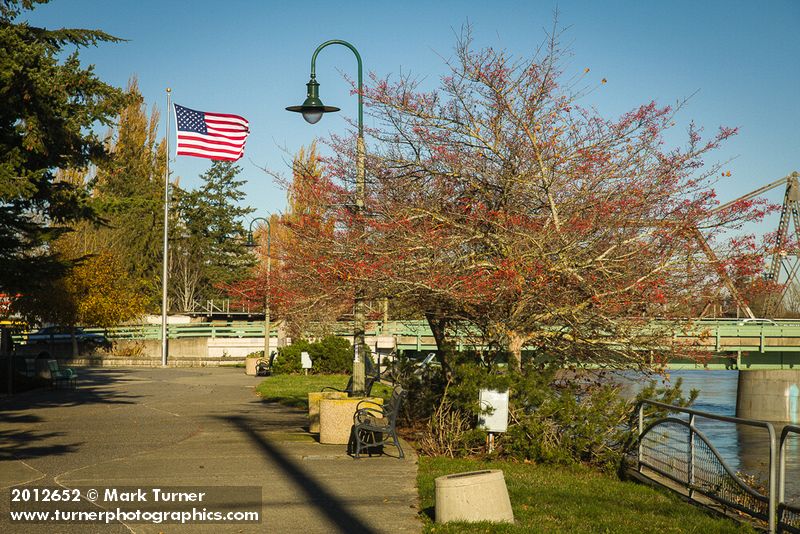 American Flag at Riverwalk Park. Ferndale, WA. © Mark Turner [2012652]