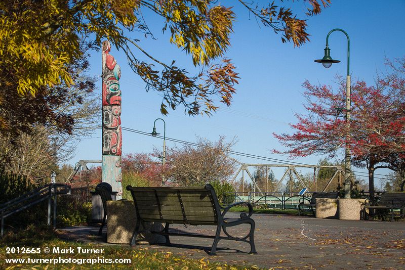 Totem pole at Riverwalk Park by House of Tears Carvers. Ferndale, WA. © Mark Turner [2012665]