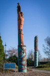 Totem poles at Riverwalk Park by House of Tears Carvers. Ferndale, WA. © Mark Turner [2012671]