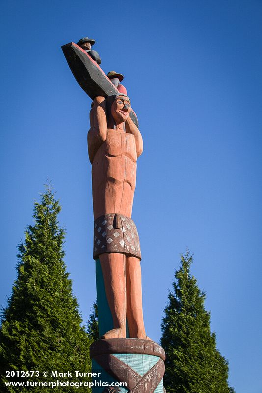 Totem pole at Riverwalk Park by House of Tears Carvers. Ferndale, WA. © Mark Turner [2012673]