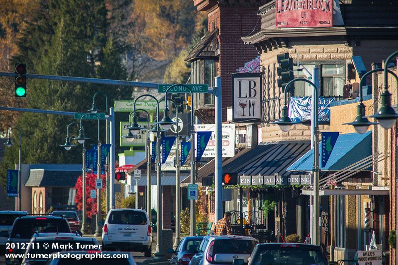 Ferndale Main Street between Second & Third Avenues. Ferndale, WA. © Mark Turner [2012711]