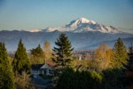 Ferndale Church Road area residential w/ Mt. Baker bkgnd. Ferndale, WA. © Mark Turner [2012763]