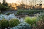 Fragrance Garden w/ sunset sky bkgnd. Tennant Lake Fragrance Garden, Ferndale, WA. © Mark Turner [2012787]