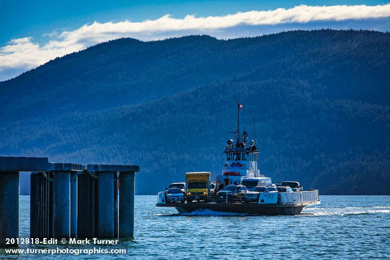 Whatcom Chief ferry on Hale Passage. Gooseberry Point, Ferndale, WA. © Mark Turner [2012818]