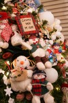 0910545 Snowman Christmas tree ornaments detail. Mary Etta Foster, Ferndale, WA. © Mark Turner