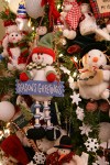 0910546 Snowman Christmas tree ornaments detail. Mary Etta Foster, Ferndale, WA. © Mark Turner