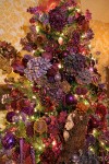 0910693 Purple Christmas tree detail. Mary Etta Foster, Ferndale, WA. © Mark Turner