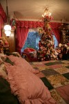 0911169 Victorian Christmas tree in bedroom. Mary Etta Foster, Ferndale, WA. &copy; Mark Turner