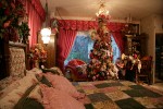 0911170 Victorian Christmas tree in bedroom. Mary Etta Foster, Ferndale, WA. &copy; Mark Turner