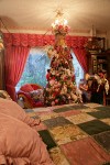 0911173 Victorian Christmas tree in bedroom. Mary Etta Foster, Ferndale, WA. &copy; Mark Turner