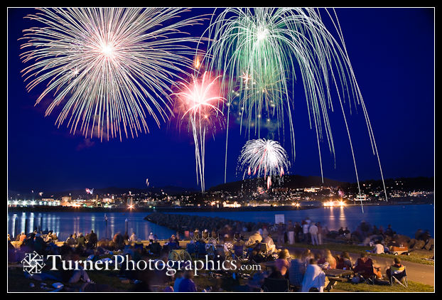 Bellingham fireworks from Zuanich Point Park