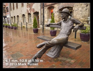 'Dirty Dan Harris' sculpture