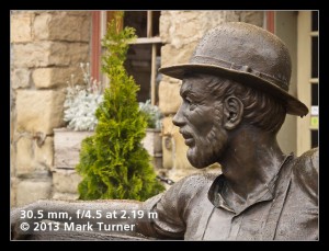 'Dirty Dan Harris' sculpture
