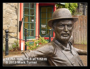 'Dirty Dan Harris' sculpture