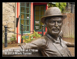 'Dirty Dan Harris' sculpture