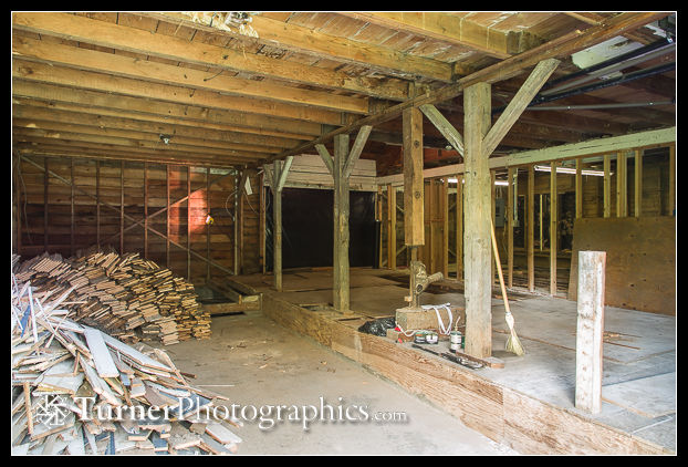 Turner Photographics studio camera room prior to remodeling