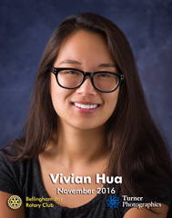 Vivian Hua Squalicum HS Student of the Month November 2016. Bellingham, WA. © 2016 Mark Turner Vivian Hua