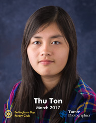 Thu Ton, Squalicum High School March Student of the Month. Bellingham, WA. © 2017 Mark Turner Thu Ton