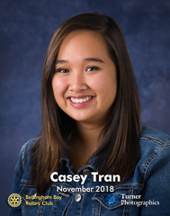 Casey Tran, November 2018 Squalicum High School student of the month. Bellingham, WA. © 2018 Mark Turner