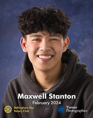 Maxwell Stanton, Squalicum HS February student of the month
