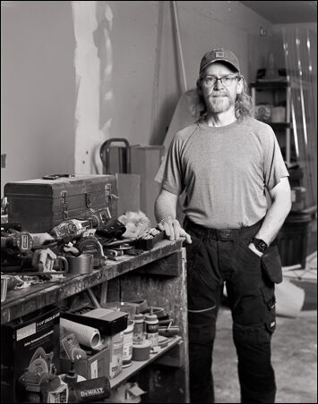 Brian Turner in wood shop