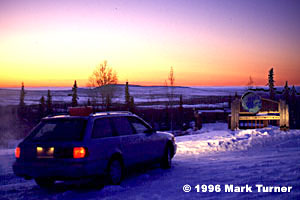 Sunset at the Arctic Circle